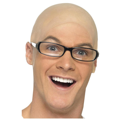 Natural - Front - Smiffys Costume Bald Cap