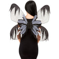 Grey - Back - Smiffys Dark Botanicals Moth Wings