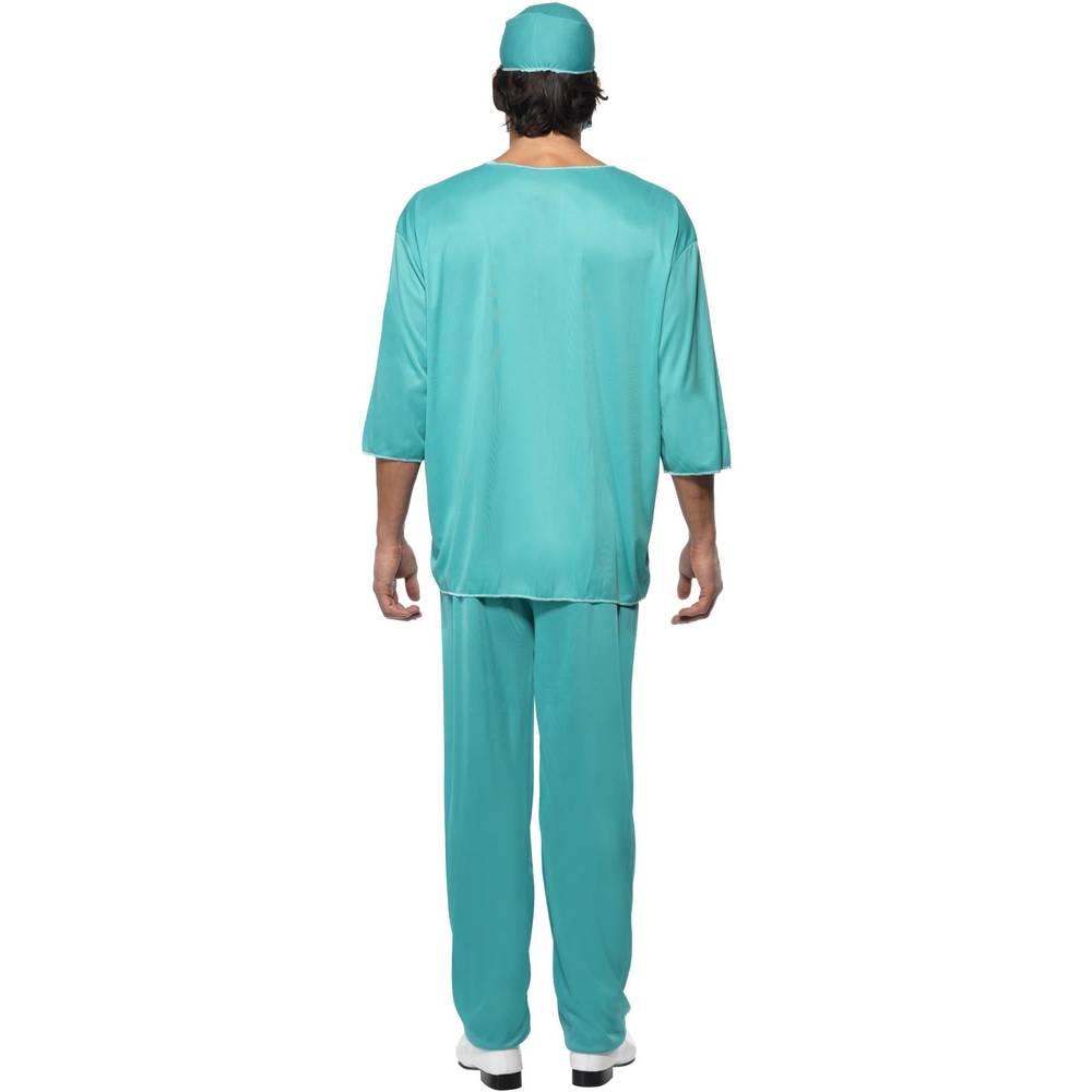 Green - Side - Smiffys Unisex Adult Surgeon Costume Set