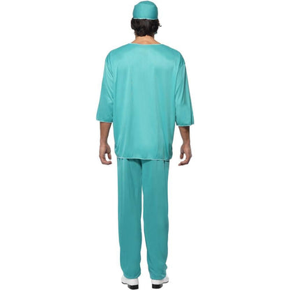 Green - Side - Smiffys Unisex Adult Surgeon Costume Set