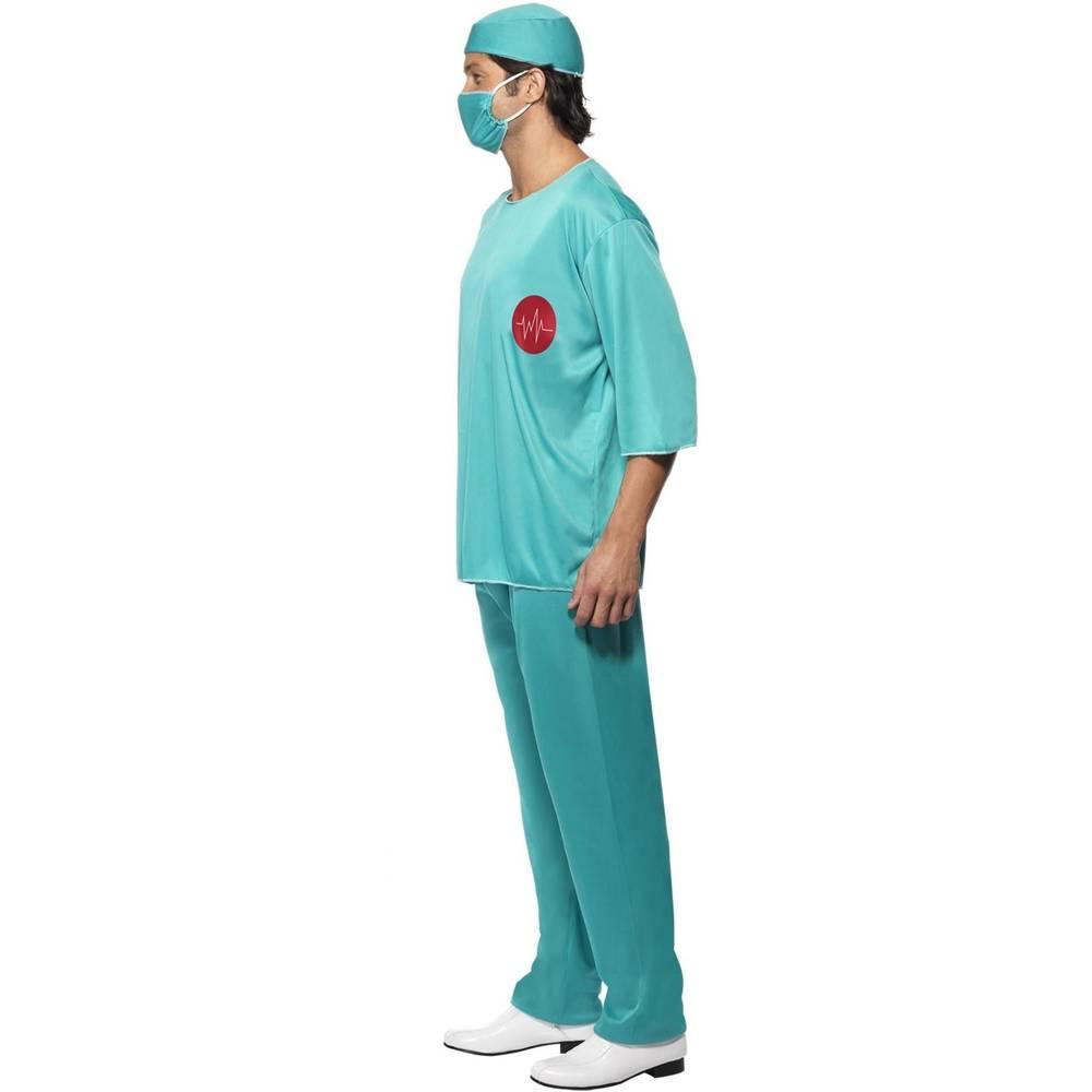 Green - Lifestyle - Smiffys Unisex Adult Surgeon Costume Set