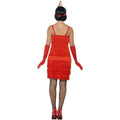 Red - Side - Smiffys Womens-Ladies Flapper Costume Set