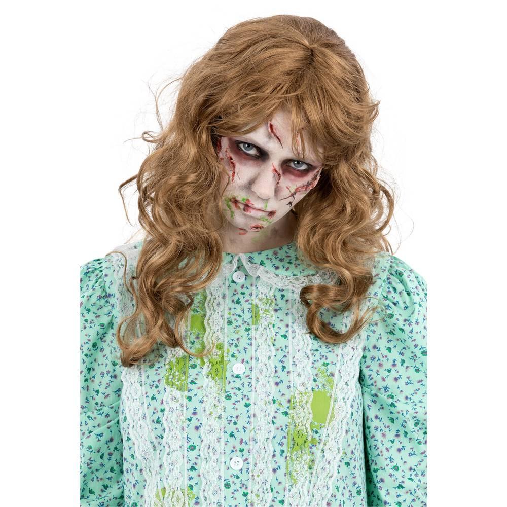 Gold - Back - The Exorcist Womens-Ladies Regan Wig
