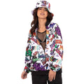 Multicoloured - Back - Smiffys Unisex Adult 90s Hip Hop Graffiti Jacket