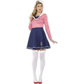 White-Blue-Red - Back - Smiffys Womens-Ladies Sailor Plus Costume Set