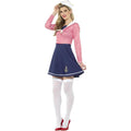 White-Blue-Red - Side - Smiffys Womens-Ladies Sailor Plus Costume Set