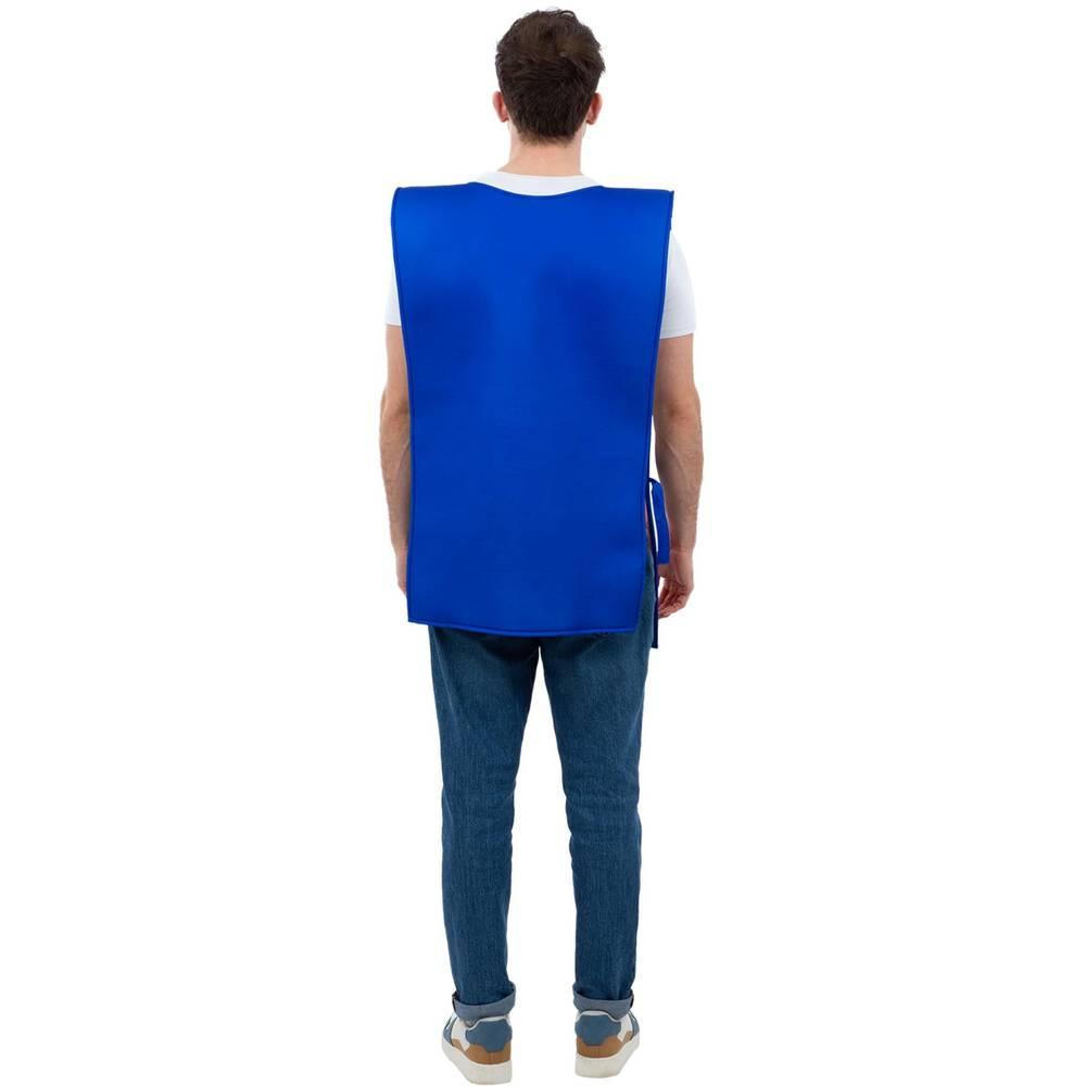 Blue-White-Red - Side - Kelloggs Unisex Adult Frosties Cereal Box Costume