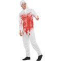 Red-White - Lifestyle - Smiffys Unisex Adult Bloody Forensic Overalls Costume Set