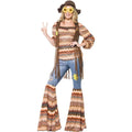 Multicoloured - Back - Smiffys Womens-Ladies Harmony Hippie Costume