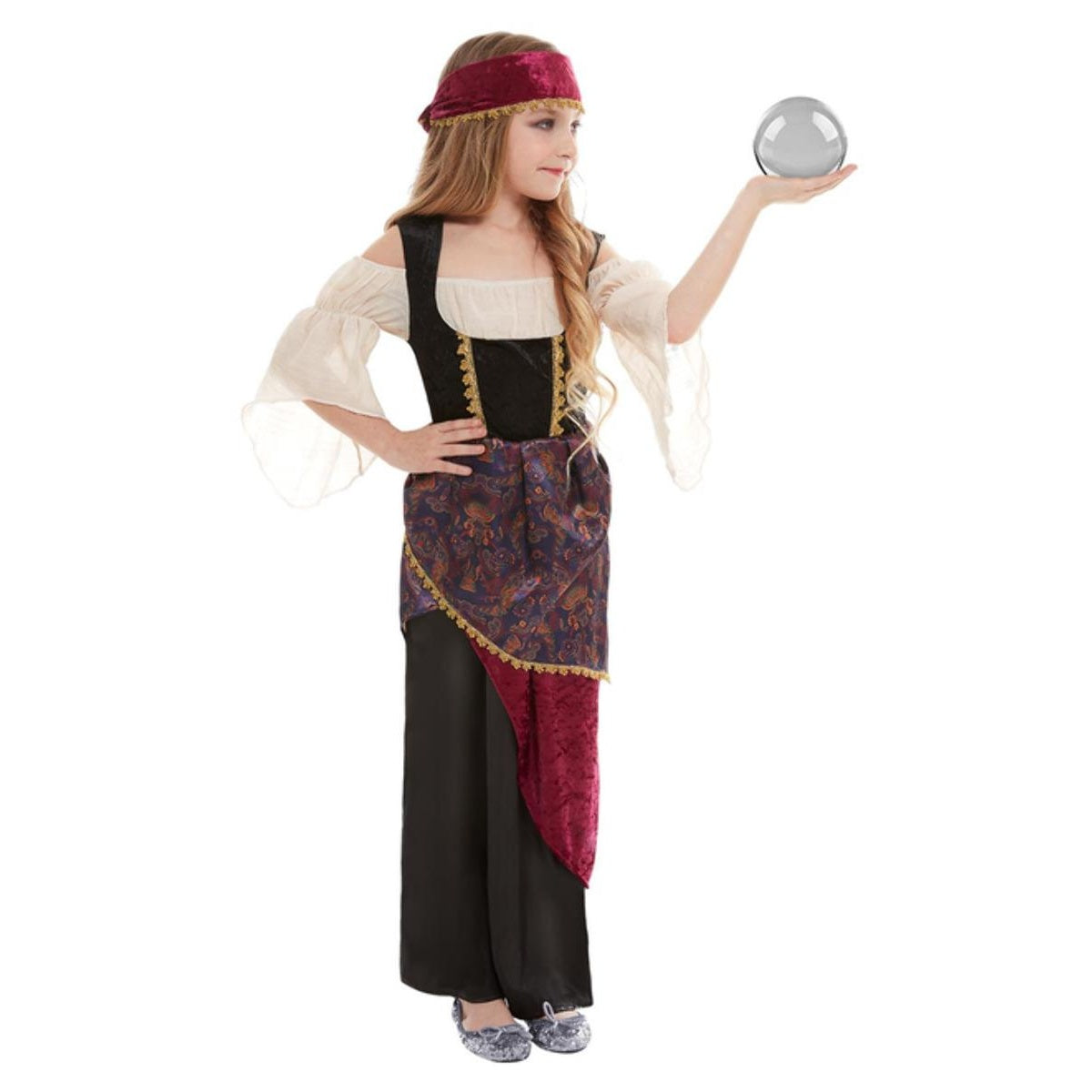 Multicoloured - Front - Smiffys Girls Deluxe Fortune Teller Costume Set