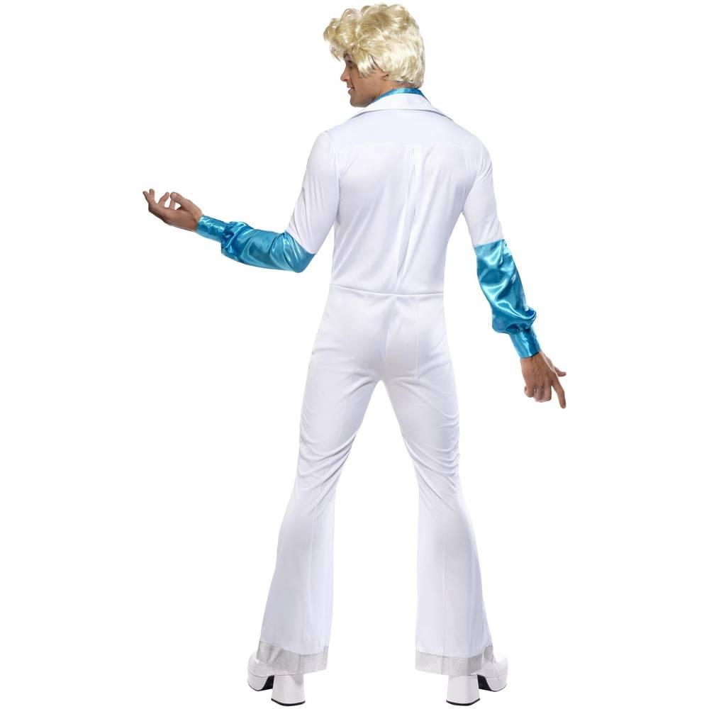 White - Side - Smiffys Mens Disco Costume