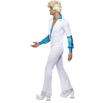 White - Lifestyle - Smiffys Mens Disco Costume