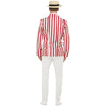 White-Red - Side - Smiffys Mens 20s Barber Shop Costume Set