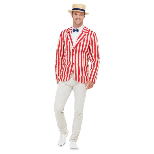White-Red - Front - Smiffys Mens 20s Barber Shop Costume Set