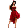 Red - Back - Smiffys Womens-Ladies Devil Day Of The Dead Costume Set