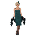 Green - Front - Smiffys Womens-Ladies Flapper Costume Set