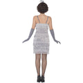 Silver - Side - Smiffys Womens-Ladies Flapper Costume Set