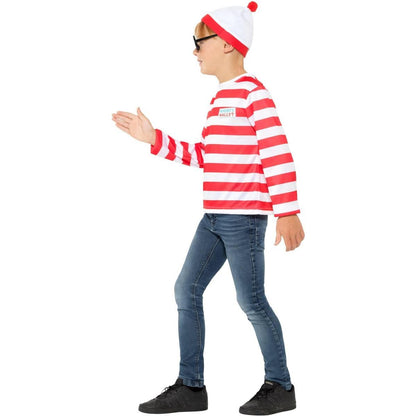 White-Red - Lifestyle - Wheres Wally? Childrens-Kids Costume Set