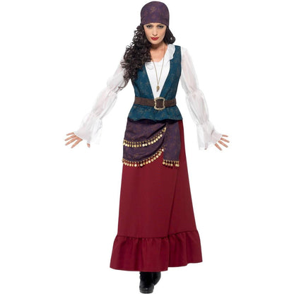 Multicoloured - Back - Smiffys Womens-Ladies Deluxe Buccaneer Beauty Pirate Costume Set