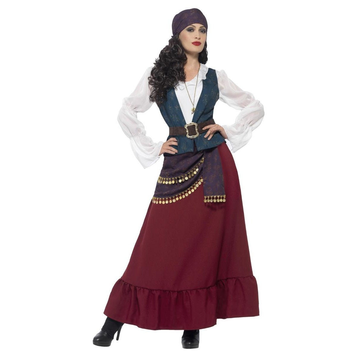 Multicoloured - Front - Smiffys Womens-Ladies Deluxe Buccaneer Beauty Pirate Costume Set