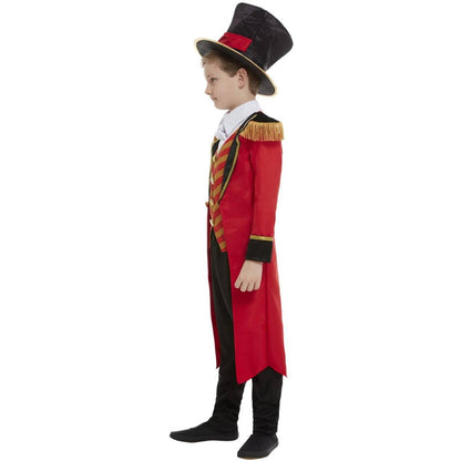 Red-Black - Lifestyle - Smiffys Childrens-Kids Deluxe Ringmaster Costume Set