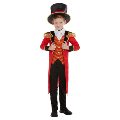 Red-Black - Front - Smiffys Childrens-Kids Deluxe Ringmaster Costume Set