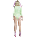 Green-Pink - Back - Fever Womens-Ladies Alien Costume Set