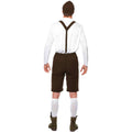 Brown-White - Side - Smiffys Mens Bavarian Costume Set