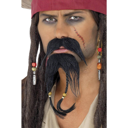 Black - Back - Smiffys Pirate Costume Accessory Set