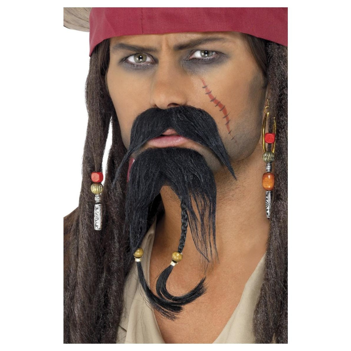 Black - Front - Smiffys Pirate Costume Accessory Set