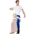 Multicoloured - Side - Smiffys Unisex Adult Grandma Piggy Back Costume