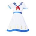White-Blue - Back - Smiffys Womens-Ladies High Seas Sailor Costume