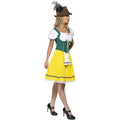 Yellow-White-Green - Lifestyle - Smiffys Womens-Ladies Oktoberfest Costume Dress