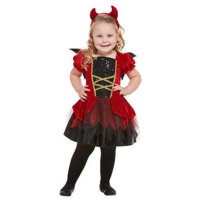 Red-Black - Front - Smiffys Childrens-Kids Devil Costume Set
