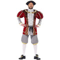 Red - Back - Smiffys Mens Deluxe Henry VIII Costume Set