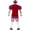 Red - Side - Smiffys Mens Deluxe Henry VIII Costume Set