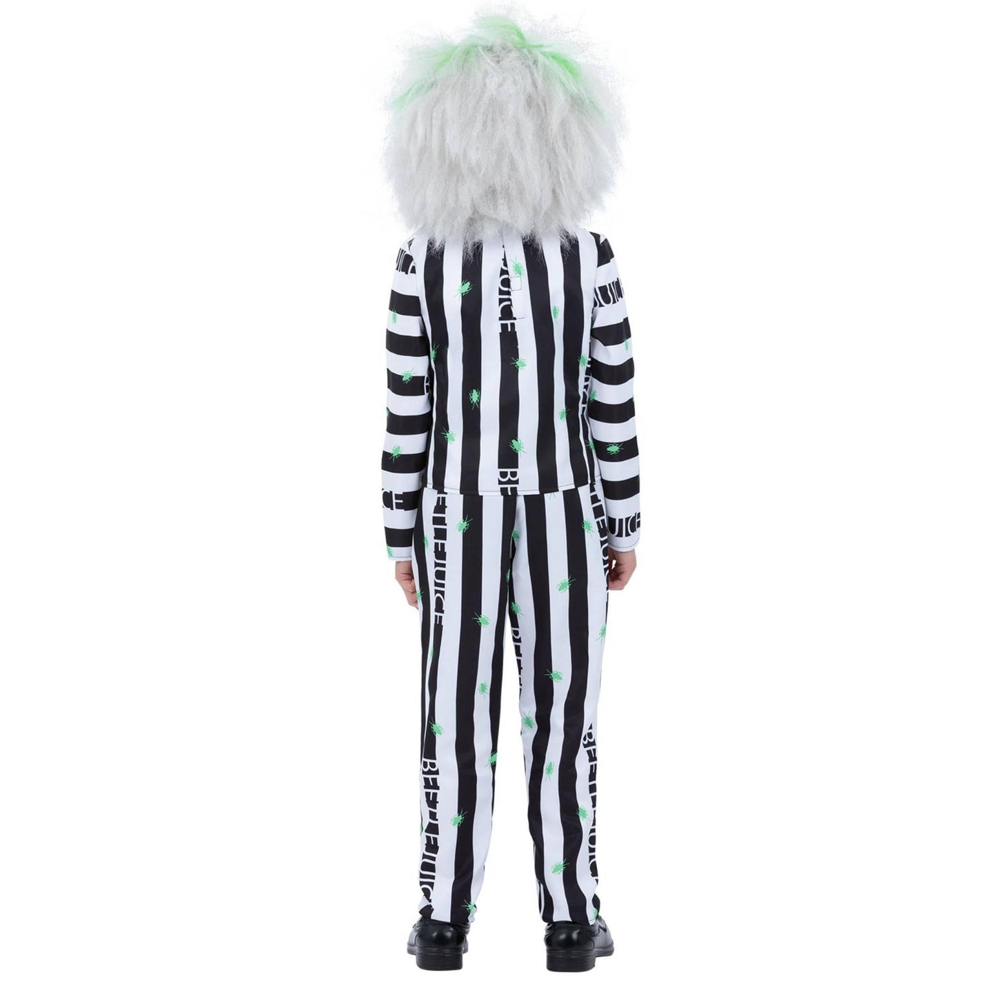 Black-White - Side - Beetlejuice Boys Character Costume Set