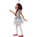 Grey-Red - Lifestyle - Smiffys Girls Vintage Clown Costume Set