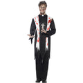 Black-White - Pack Shot - Smiffys Mens Zombie Priest Costume
