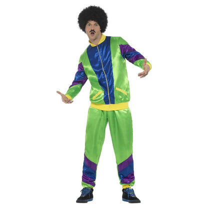 Green-Blue-Yellow - Front - Smiffys Mens 80s Height Of Fashion Costume Suit