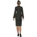 Green - Side - Smiffys Womens-Ladies Wartime Officer Costume