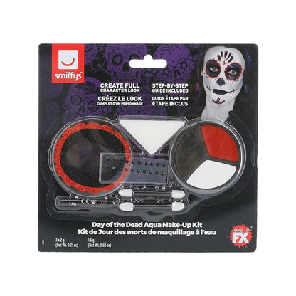 White - Side - Smiffys Day Of The Dead Costume Make-Up Set