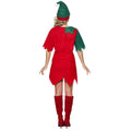 Red-Green - Back - Smiffys Unisex Adult Elf Christmas Costume