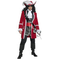 Red-Black-White - Back - Smiffys Mens Deluxe Authentic Pirate Captain Costume Set
