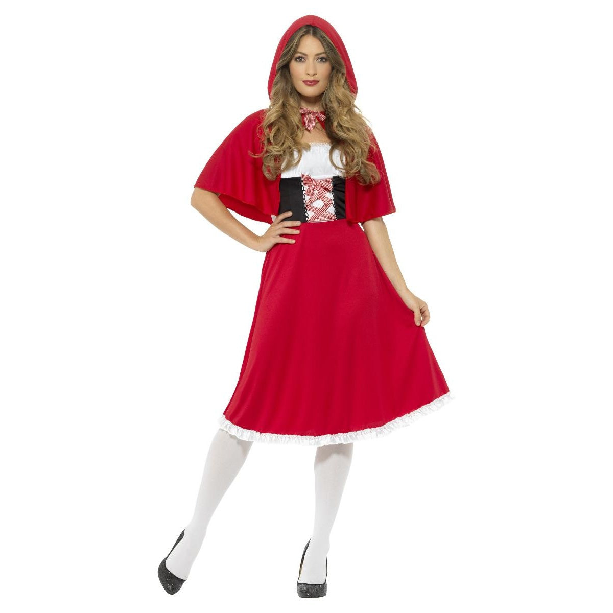 Red - Front - Red Riding Hood Womens-Ladies Costume Set
