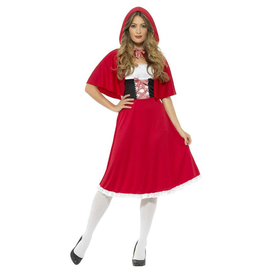 Red - Front - Red Riding Hood Womens-Ladies Costume Set