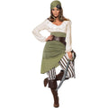 Green-White - Back - Smiffys Womens-Ladies Shipmate Sweetie Costume Set