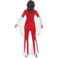 Red-White - Side - Smiffys Womens-Ladies Super Trooper Costume Set