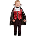 Red-Black - Back - Smiffys Toddler Vampire Costume Set