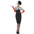 Black-White - Back - Smiffys Womens-Ladies Evil Madame Costume